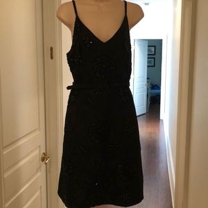 MIKHEL AGHAL SHORT BLACK EVENING DRESS